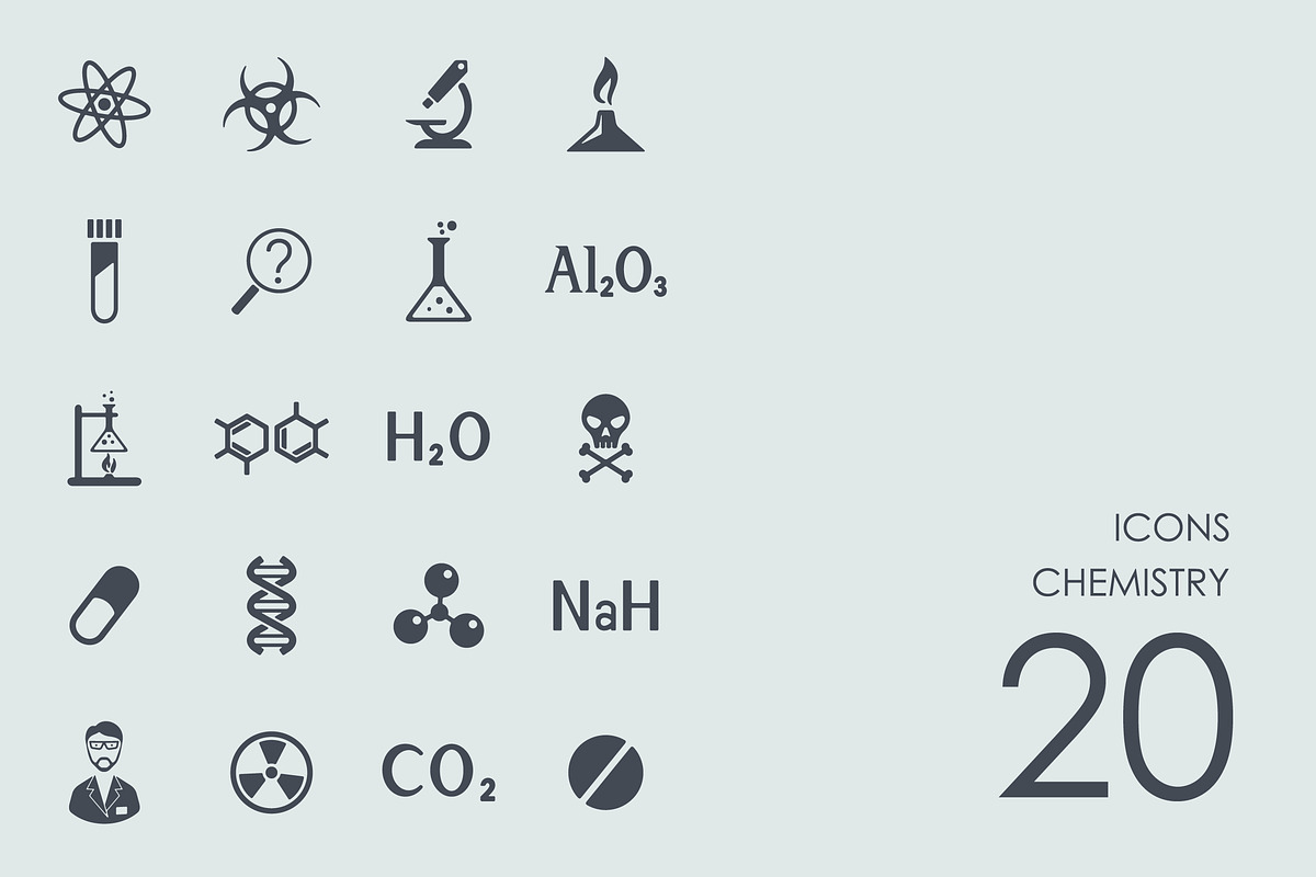 Chemistry icons, an Icon by Palau
