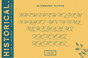 Historical - Handdrawn Font, a Script Font by Runsell Studio (Thumbnail 11 of 12)