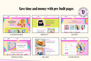Pastel Rainbow Website Template, a Wix Template by Template Twist Shop (Thumbnail 6 of 10)