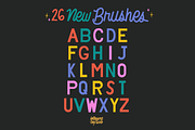 Block Letter Stamp Brushes Procreate, a Brushes & More by letteringbynica (Thumbnail 2 of 2)