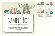 Set of Hand Drawn Vector Monsters, an Illustration by Andrew Bzh. (Thumbnail 6 of 6)