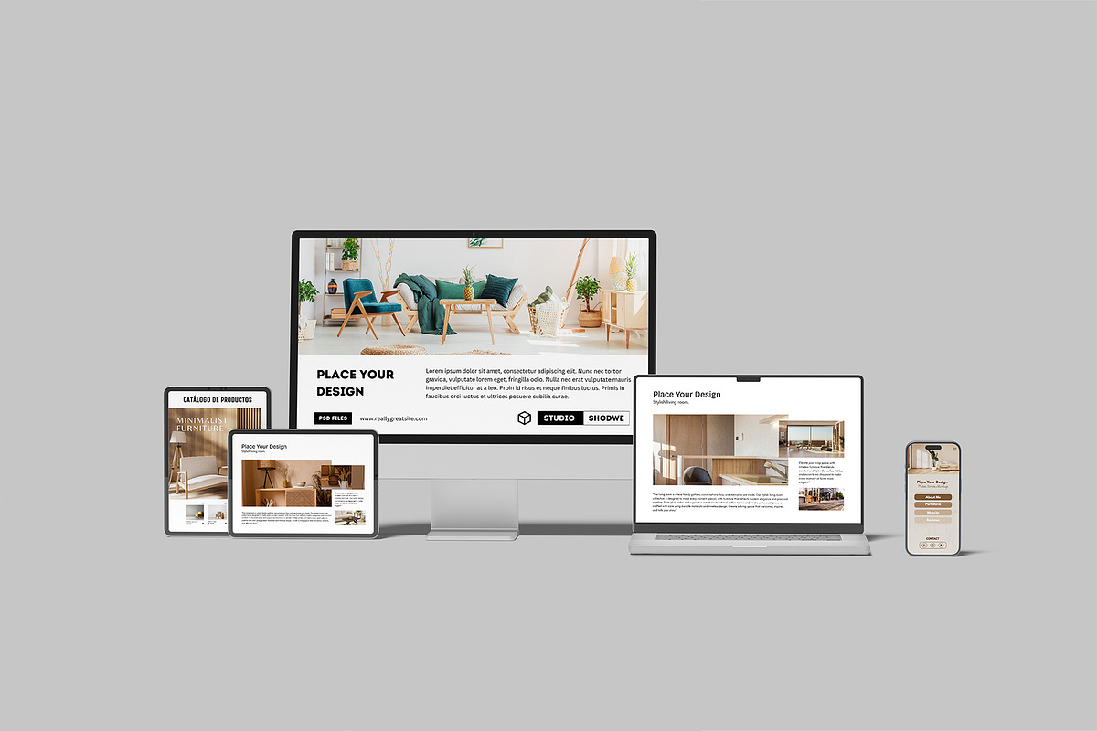 Multi Device Screen Mockup, a Device Mockup by rizalamora (Photo 9 of 12)