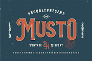 Musto - Vintage Display, a Font by Bentype Studio (Thumbnail 1 of 8)