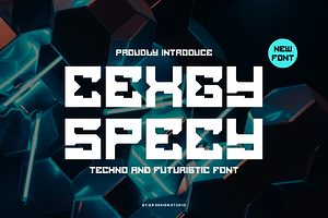 Cexgy Specy - Tech & Digital Font