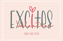 Excites Valentine - Font Duo