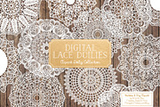 White Lace Doilies - Vectors & PNGS, an Illustration by Amanda Ilkov (Thumbnail 1 of 4)