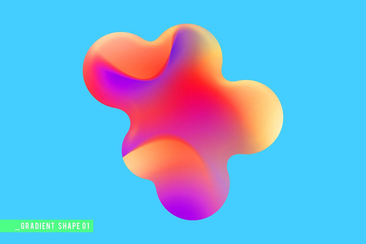 CLASH | Vibrant Shapes & Gradients, a Texture Graphic by CUDOS (Photo 12 of 28)