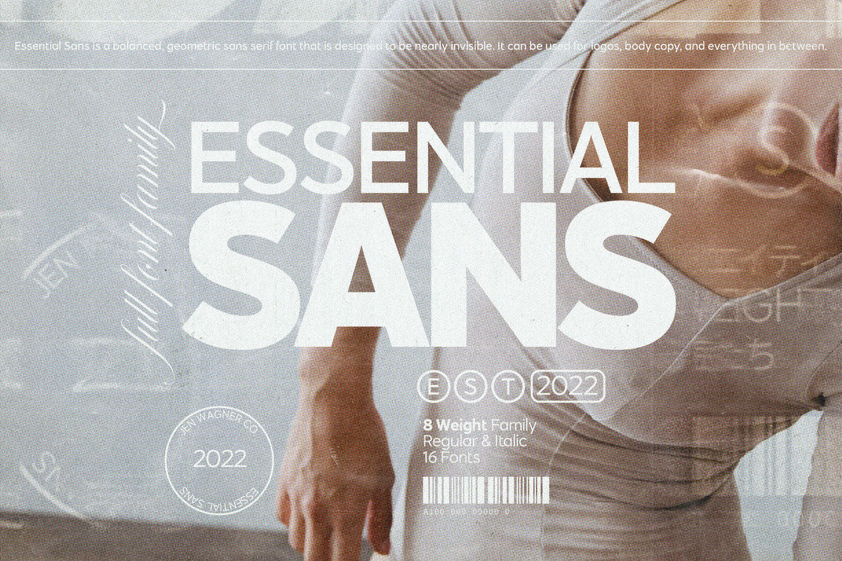 Essential Sans | 16 Font Typeface, a Sans Serif Font by Jen Wagner Co (Photo 1 of 22)