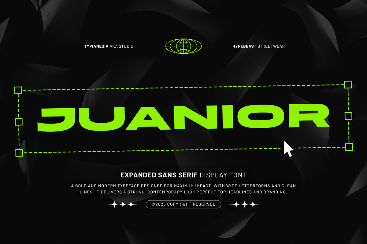 Juanior - Expanded Sans Serif, a Sans Serif Font by Typia Nesia (Photo 1 of 12)
