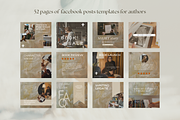 Facebook posts template for authors, a Social Media Template by Petite Zakka Boutique (Thumbnail 5 of 7)