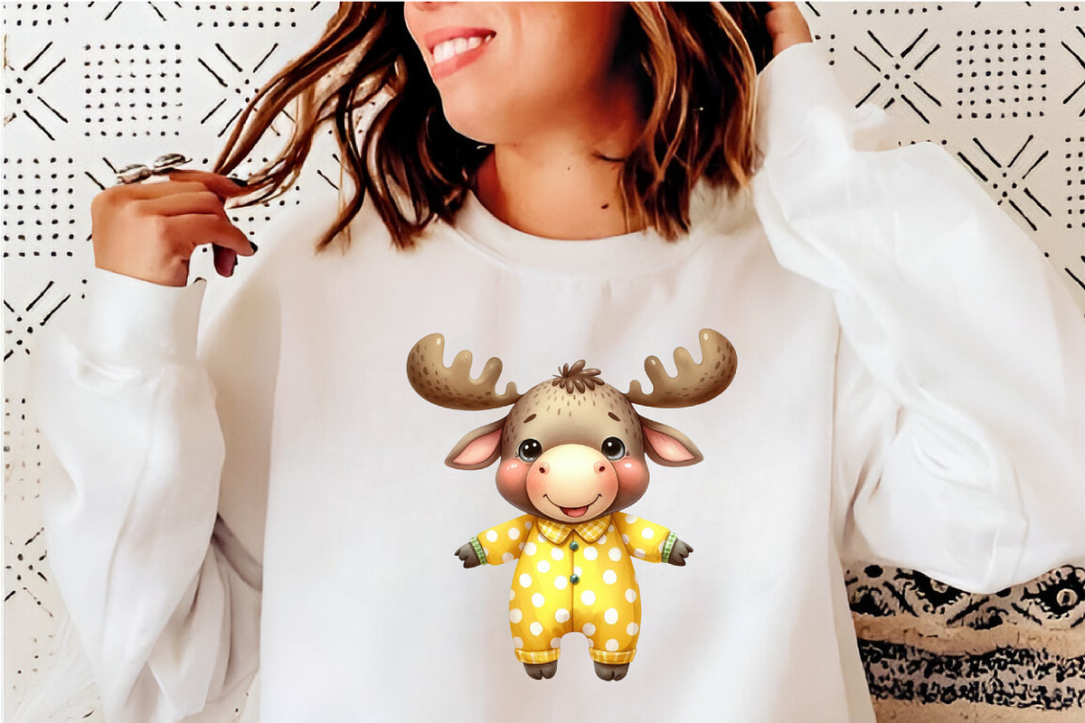 Funny Moose Sublimation Clipart, an Illustration by SinaCreation (Photo 5 of 7)