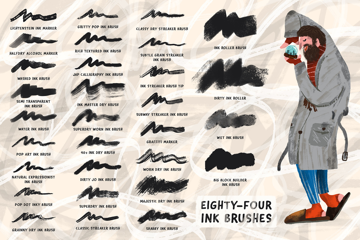 Inkers for Adobe Photoshop, a Brush Add-On by Guerillacraft (Photo 6 of 6)