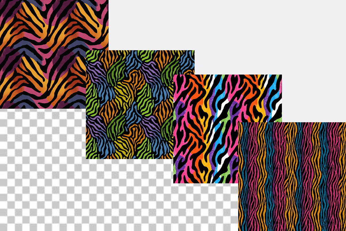 Colorful Zebra Stripe Seamless Patte, a Pattern Graphic by SVGArt