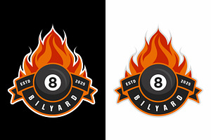 Billiards logo icon design, a Design Template by swarnstudio