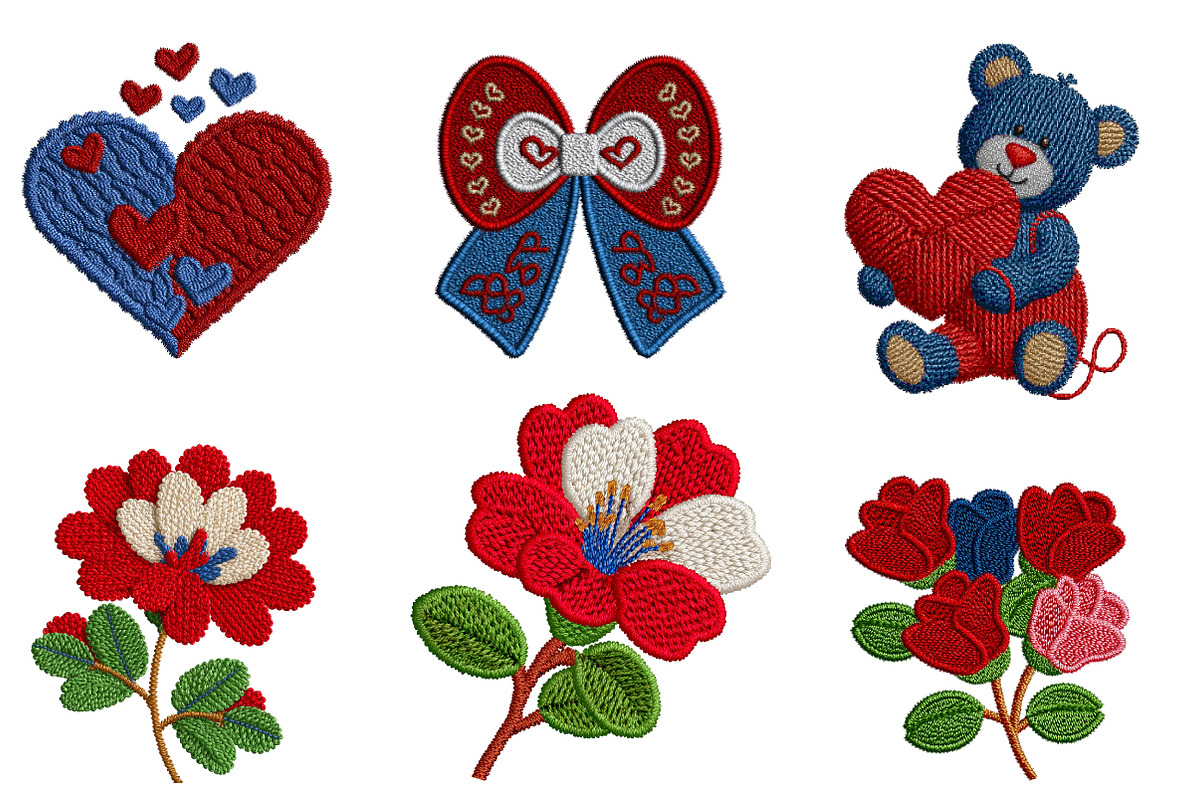 Faux Yarn Valentine Sublimation, an Illustration by CreationArt (Photo 5 of 6)