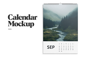 Calendar Mockup, a Graphic by rebrandy