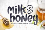 Milk & Honey Font, a Sans Serif Font by Denise Chandler (Thumbnail 1 of 7)