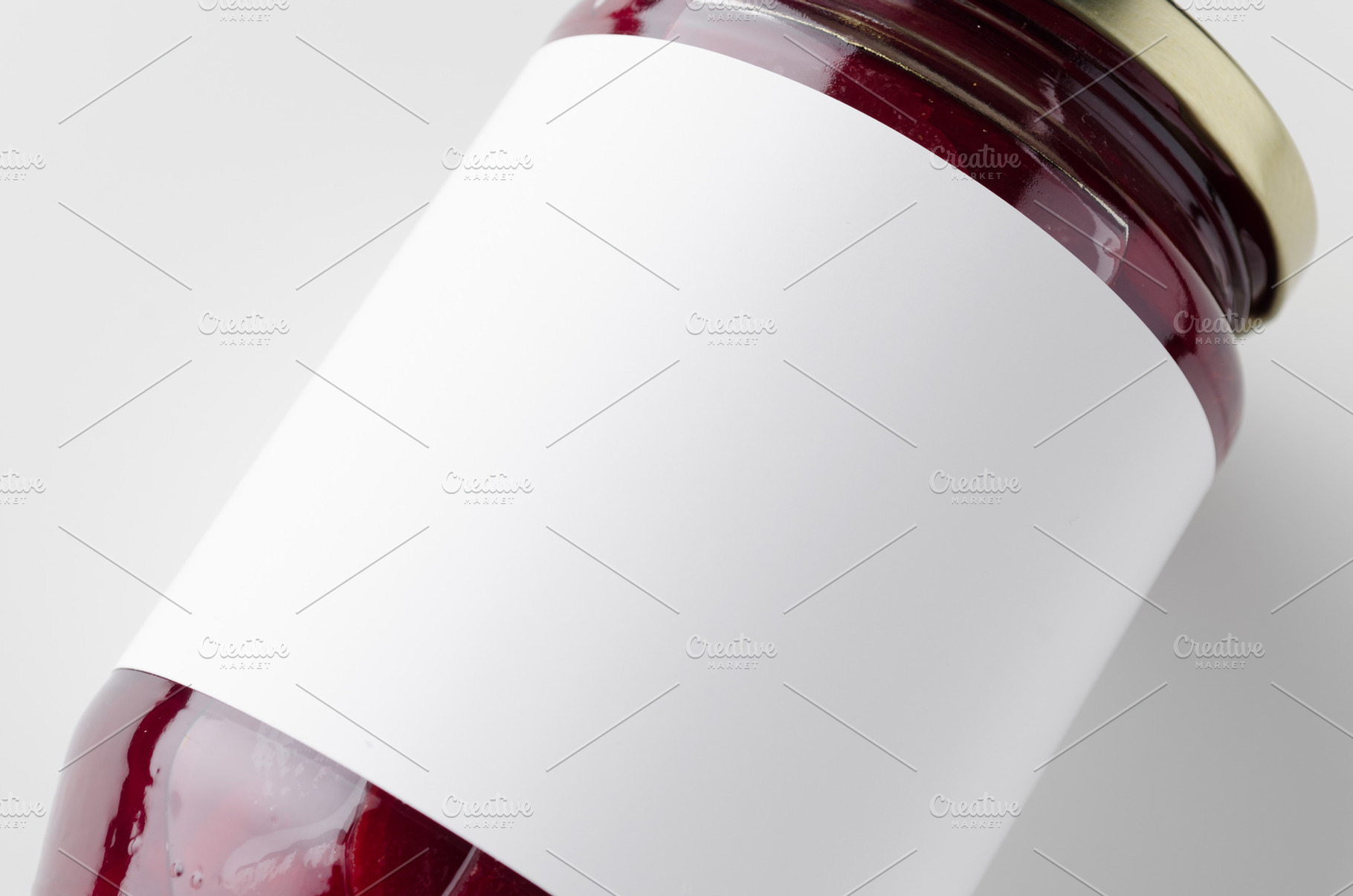 Pickled beets jar mockup, JPEG, a Food & Drink Photo by Shablon