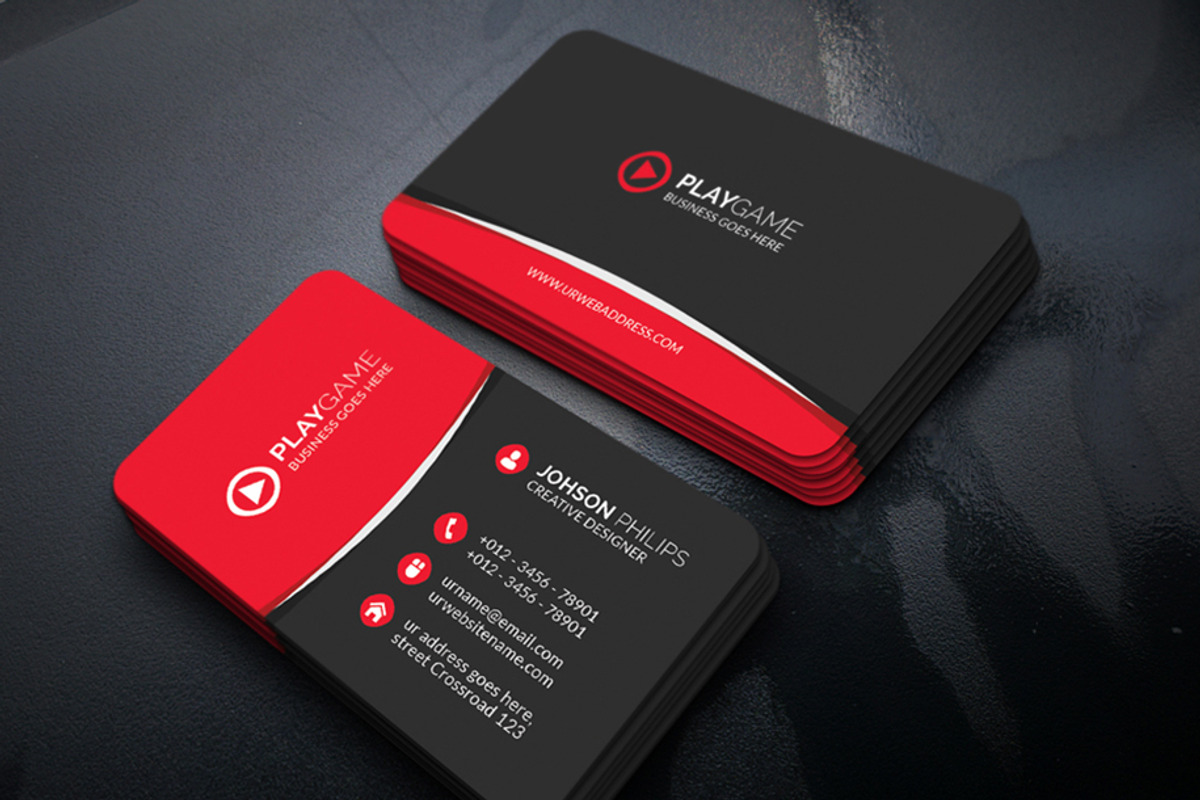 Simple Business Card, a Business Card Template by Creative_Arts (Photo 1 of 3)