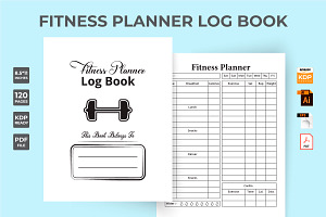 Fitness Planner Logbook KDP Interior