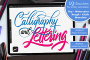 Lettering Brush Set for Procreate, a Brush Add-On by ZenLettering (Thumbnail 1 of 12)