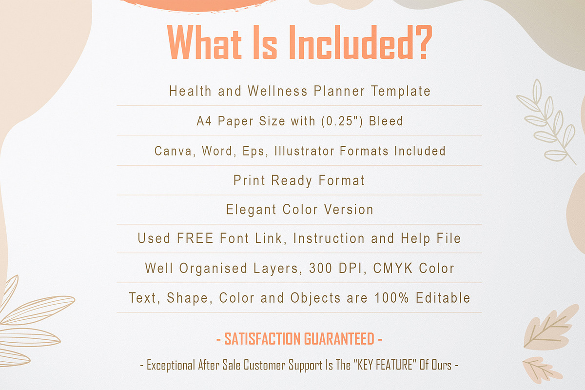 Health and Wellness Planner, a Stationery Template by DesignDevisers (Photo 10 of 10)