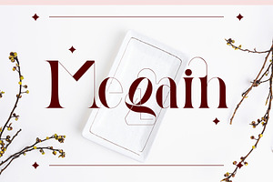 Megain Ligature Serif Typeface