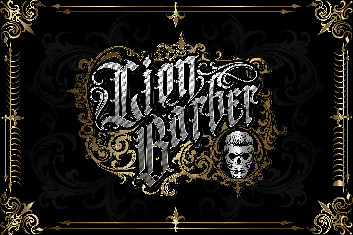 Stunegart FONT + Decorative, a Blackletter Font by dansdesign (Photo 4 of 7)