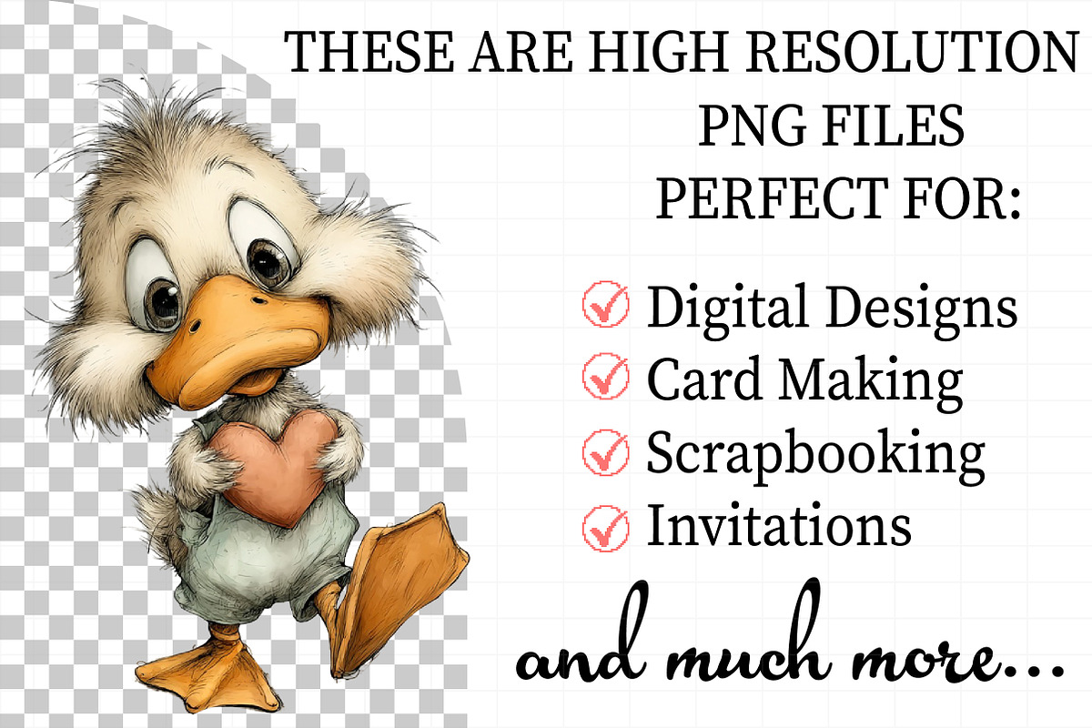 Whimsical Mother's Day Duck Clipart, an Illustration by Daily.Designs (Photo 2 of 7)