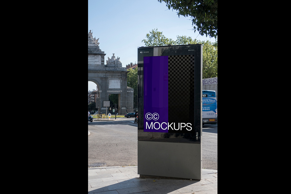 Madrid Street Poster Mockup P002, an Advertising Mockup by CC Mockups (Photo 2 of 3)