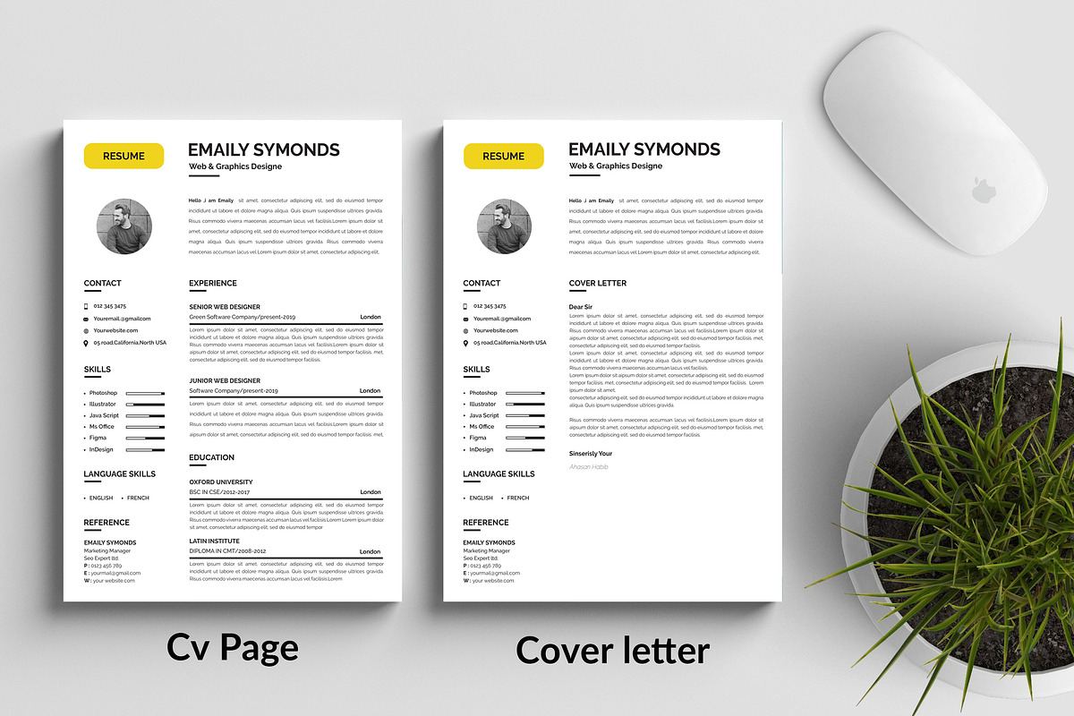 Resume with Picture, a Resume Template by Blackcloud_Creations (Photo 6 of 6)