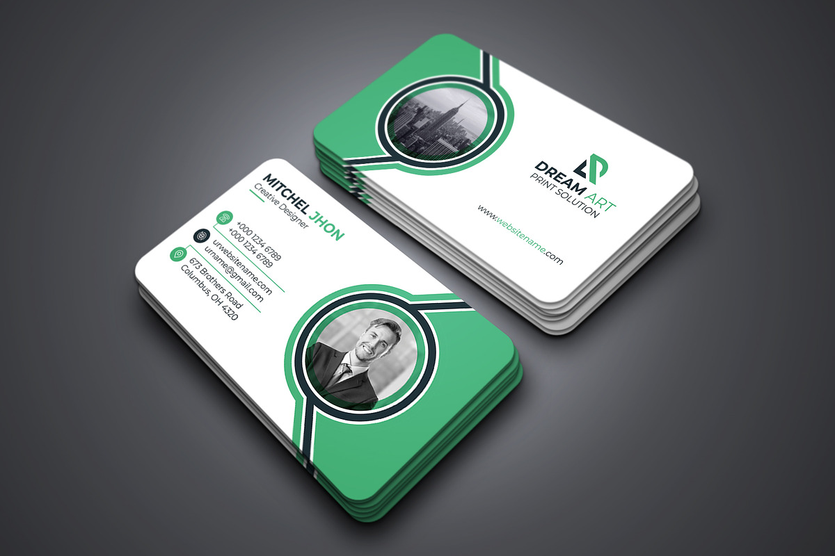 Creative & Corporate Business Card, a Business Card Template by GFXCity (Photo 4 of 4)