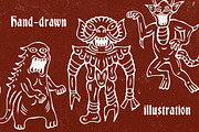Medieval Monsters Vol 2, a Decorative Illustration by Tekuni (Thumbnail 3 of 14)