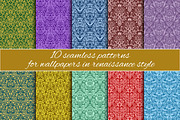 Renaissance seamless patterns set, a Pattern Graphic by Guten Tag Vector (Thumbnail 1 of 3)