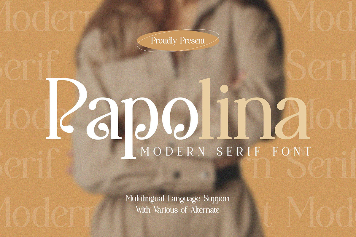 Papolina | Modern Serif Font, a Serif Font by Denustudios (Photo 1 of 13)
