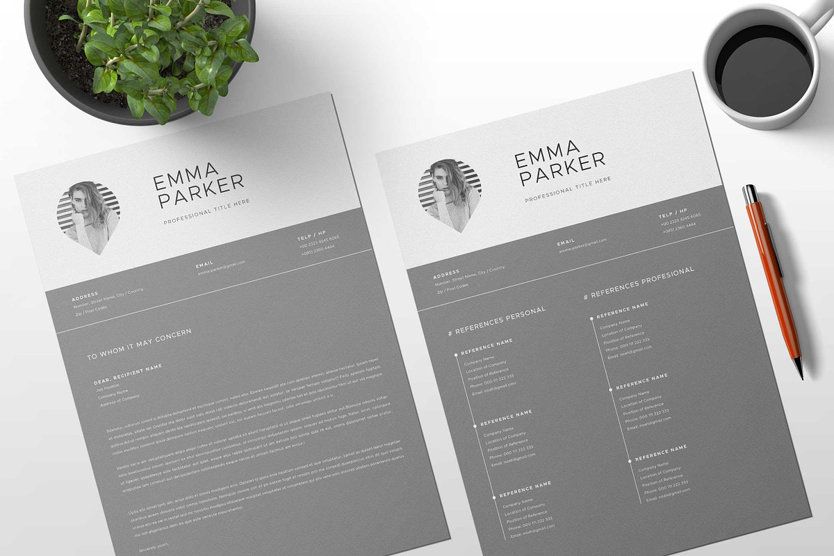 Resume Template, a Resume Template by Peunayah (Photo 4 of 4)