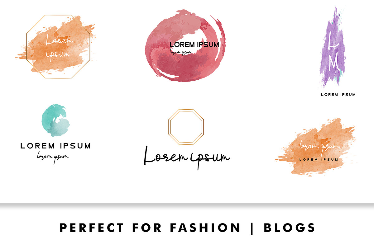 Watercolor Logo Creator Pack, a Branding & Logo Template by Design Unique (Photo 5 of 15)