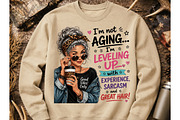 Silver Hair Sass Funny Aging PNG, a Seasonal Illustration by Craft Nest (Thumbnail 5 of 5)