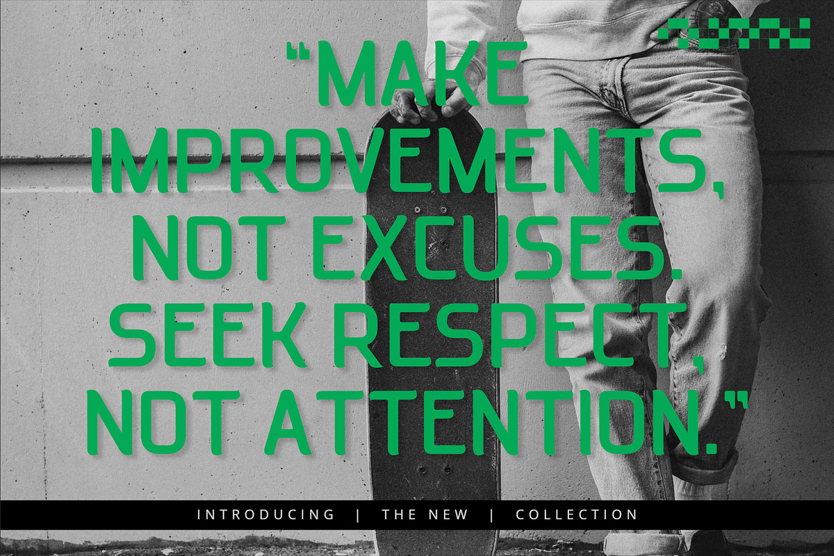 Etiqua - Modern Logo Font, a Sans Serif Font by Almeera Std (Photo 4 of 8)