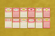 Pink Vintage Aesthetic Calendar 2025, a Print Template by graphicook (Thumbnail 2 of 3)