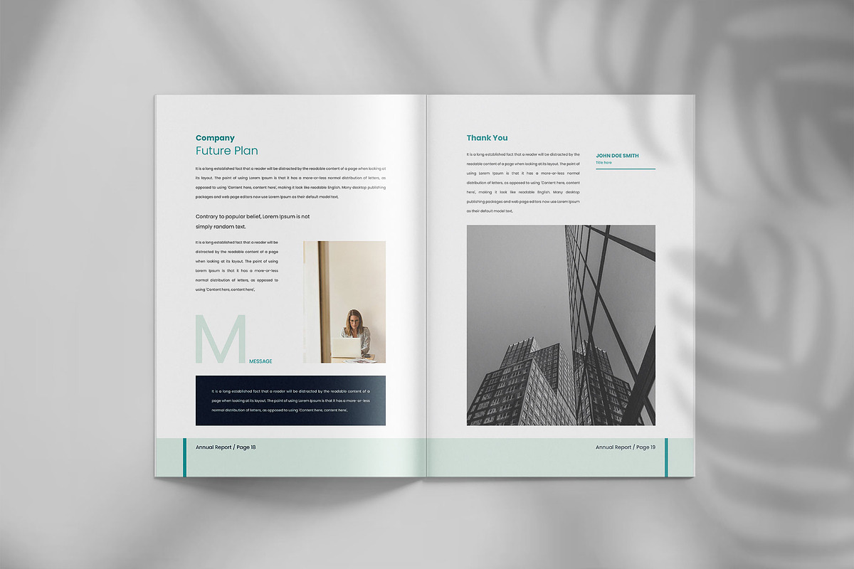Annual report brochure template, a Brochure Template by Tanmoy Topu (Photo 11 of 12)