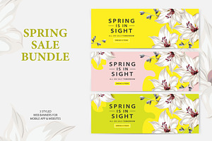 Spring Sale Web Banners