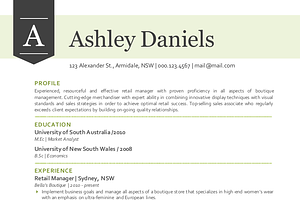 3 In 1 Green Modern Banner Resume