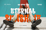 Wetnessday - Groovy Type, a Sans Serif Font by ikiiko (Thumbnail 3 of 7)