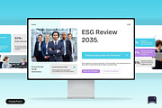 Modern ESG Corporate Report, a Presentation Template by Claymoon Lab (Thumbnail 1 of 7)