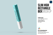 Slim High Rectangle Box Mockups, a Packaging Mockup by Illusiongraphic (Thumbnail 1 of 19)