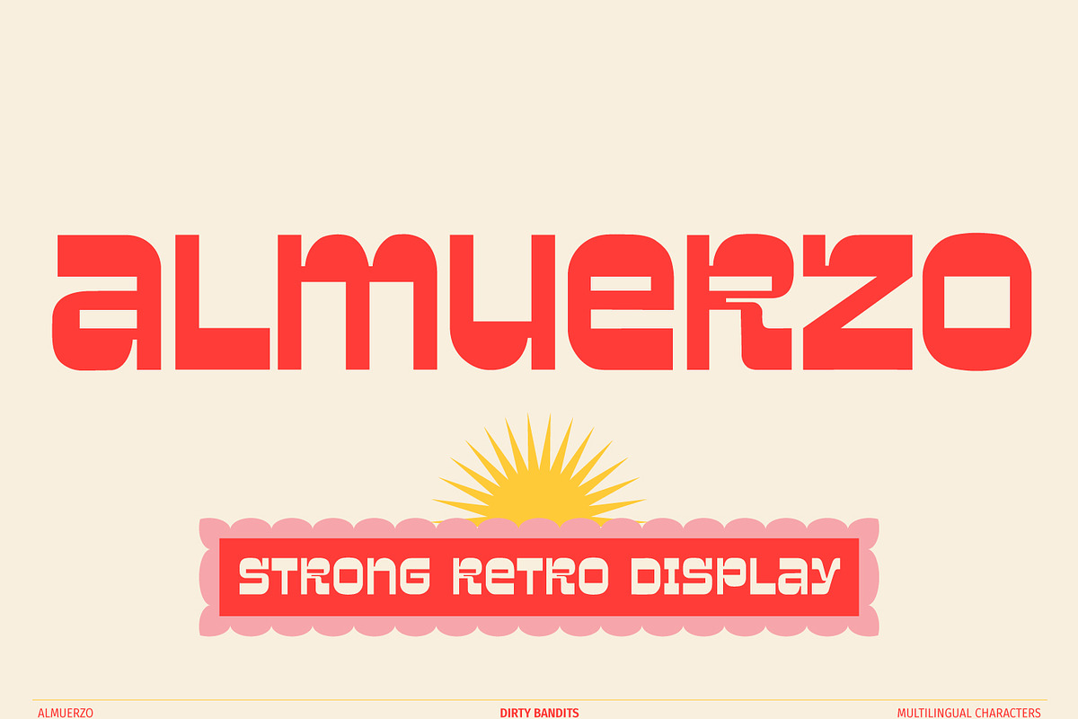 Almuerzo, a Slab Serif Font by Dirty Bandits Type (Photo 1 of 11)