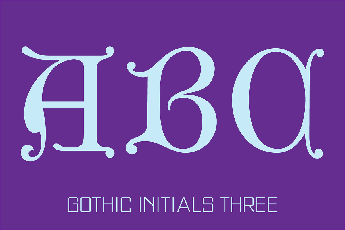 Gothic Initials Fonts Collection, a Font by GG Design (Photo 6 of 19)