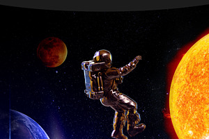 3D Mockup Space Astronaut 09