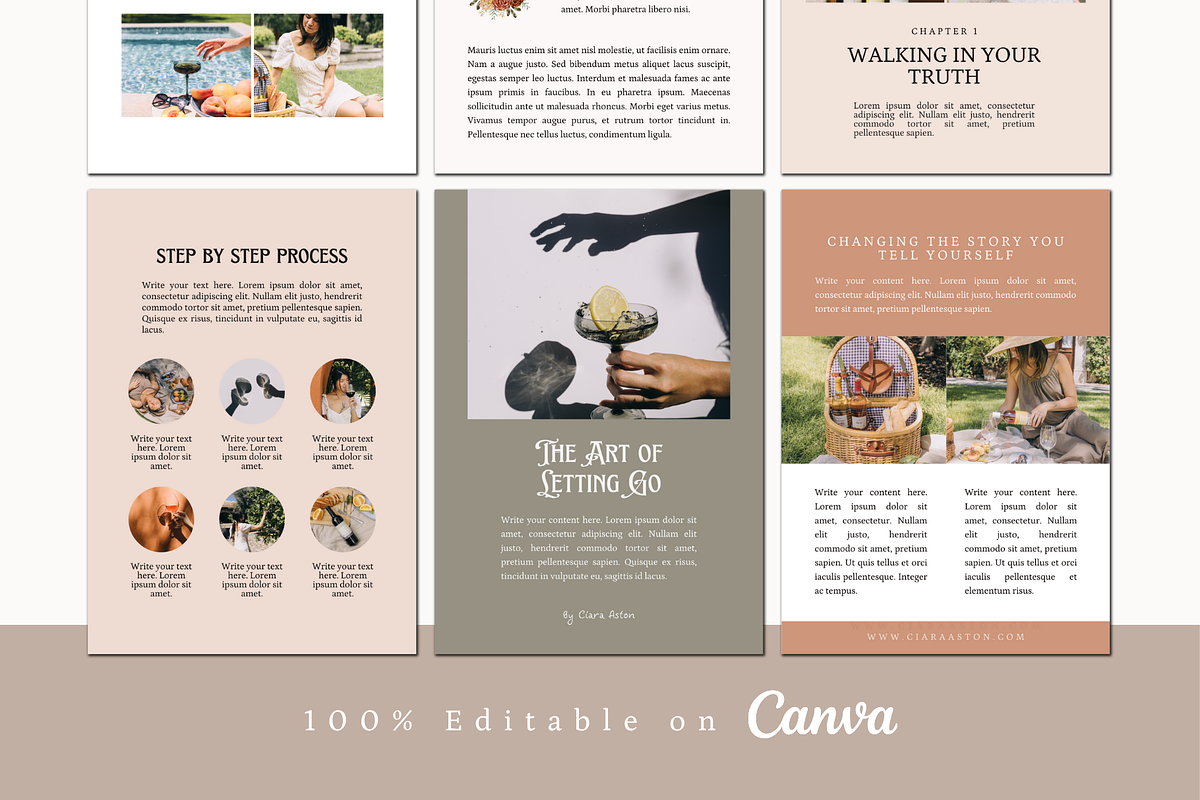 Aesthetic Ebook Template, a Magazine Template by The Little Lily Studio (Photo 3 of 5)